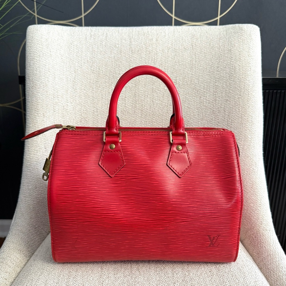 Louis Vuitton Red Satchel